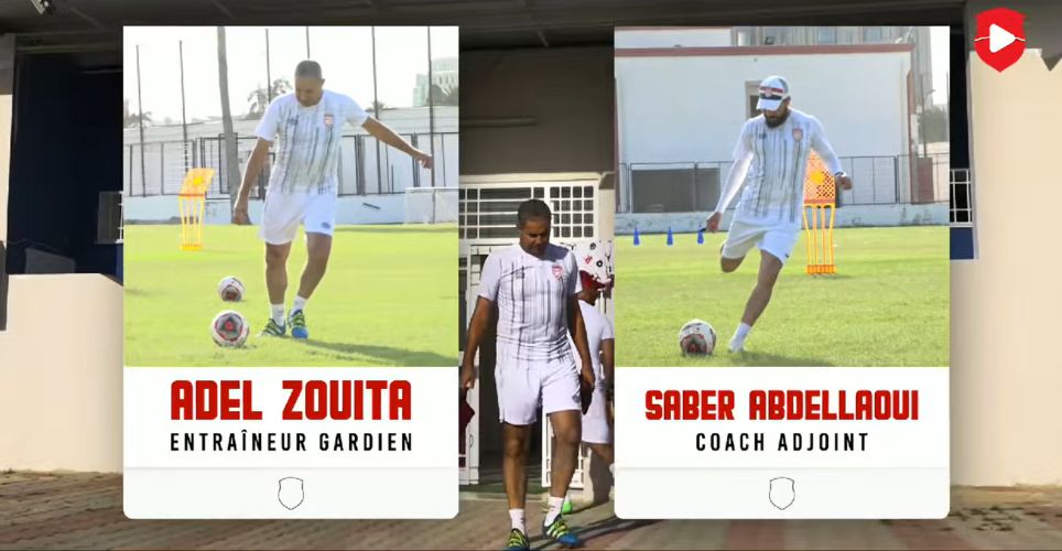 🎥 Séance d'entrainement du 27072022 🚨 CHALLENGE... 🥅... ⚽ Saber Abdellaoui (entraîneur adjoint) 🆚 Adel Zouita (entraîneur des gardiens)